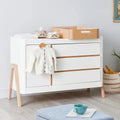Gaia Baby Hera Dresser - Scandi White/Natural