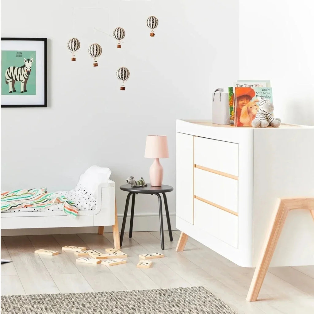 Gaia Baby Hera Dresser - Scandi White/Natural