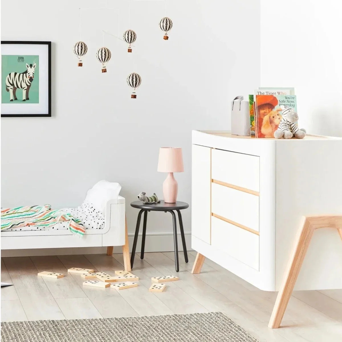 Gaia Baby Hera Dresser - Scandi White/Natural