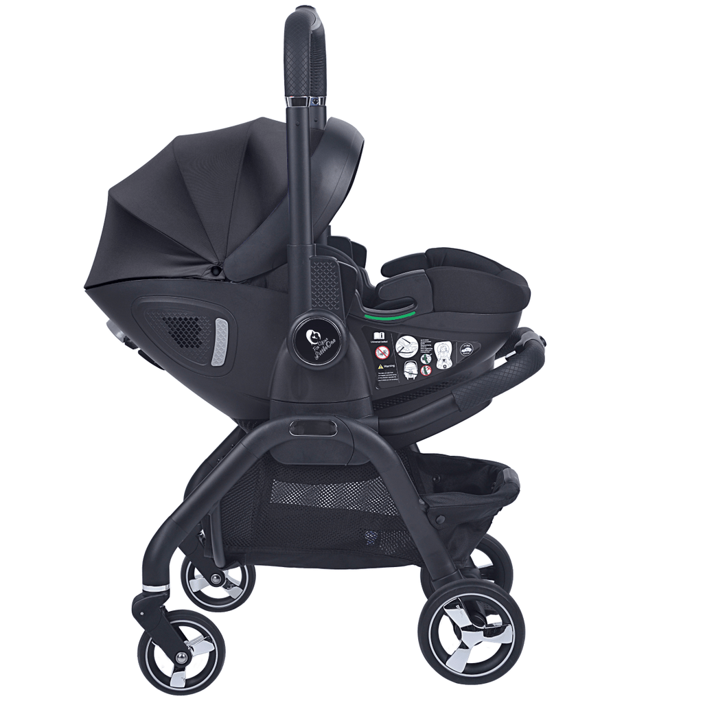For Your Little One Qubi Infant Car Seat Stroller - Eclipse Black