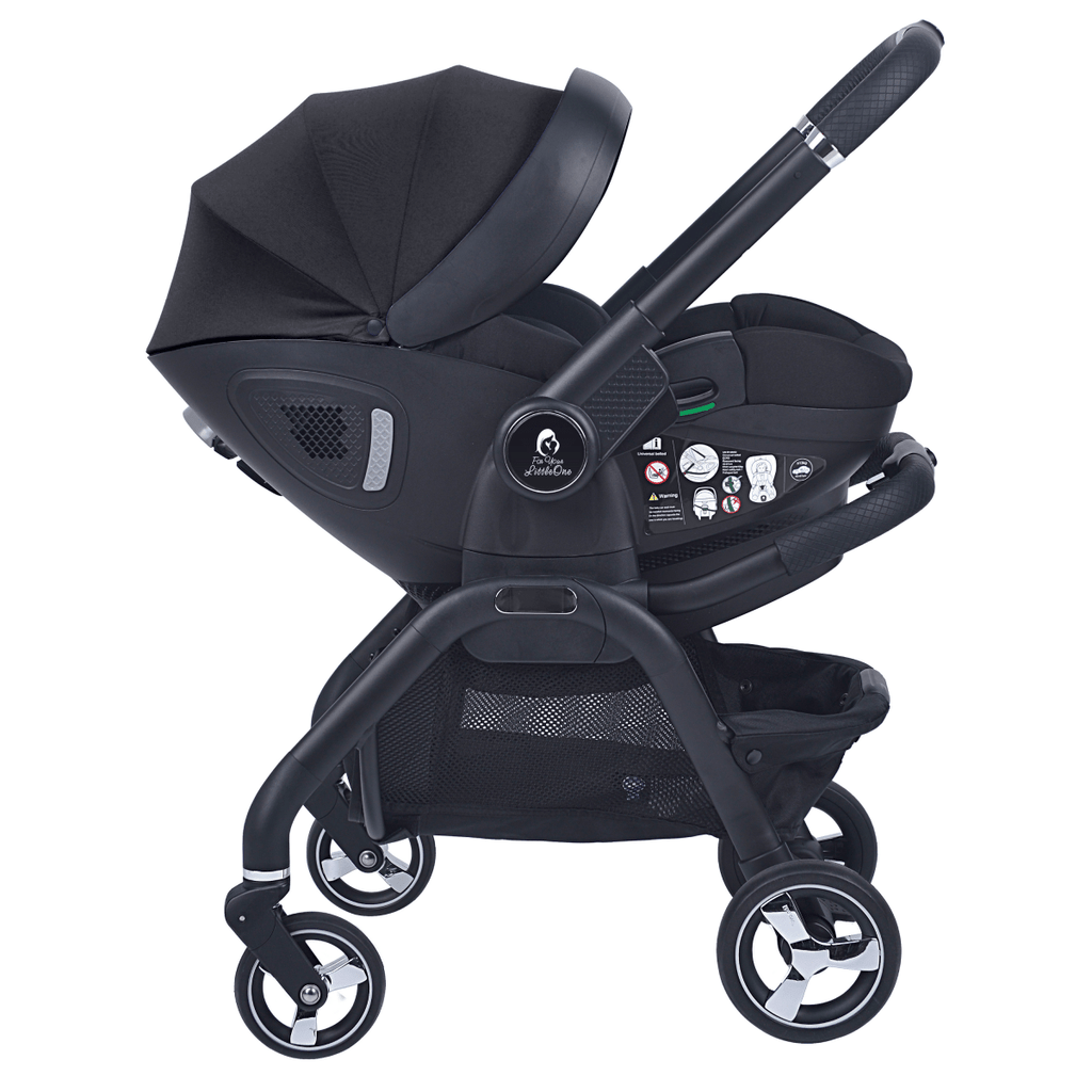 For Your Little One Qubi Infant Car Seat Stroller - Eclipse Black