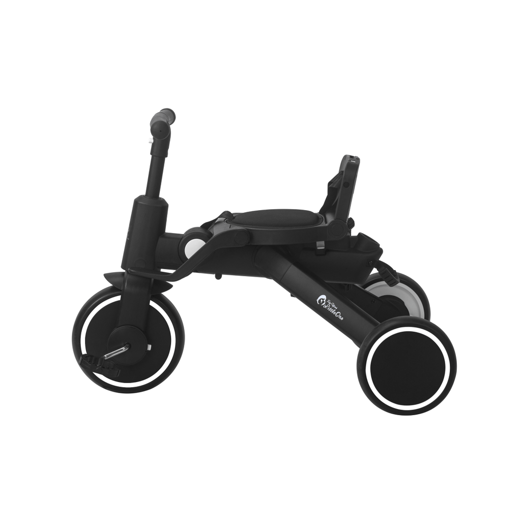 Foryourlittleone Xplor 6 in 1 Foldable Trike - Jet Black (10m-4y)