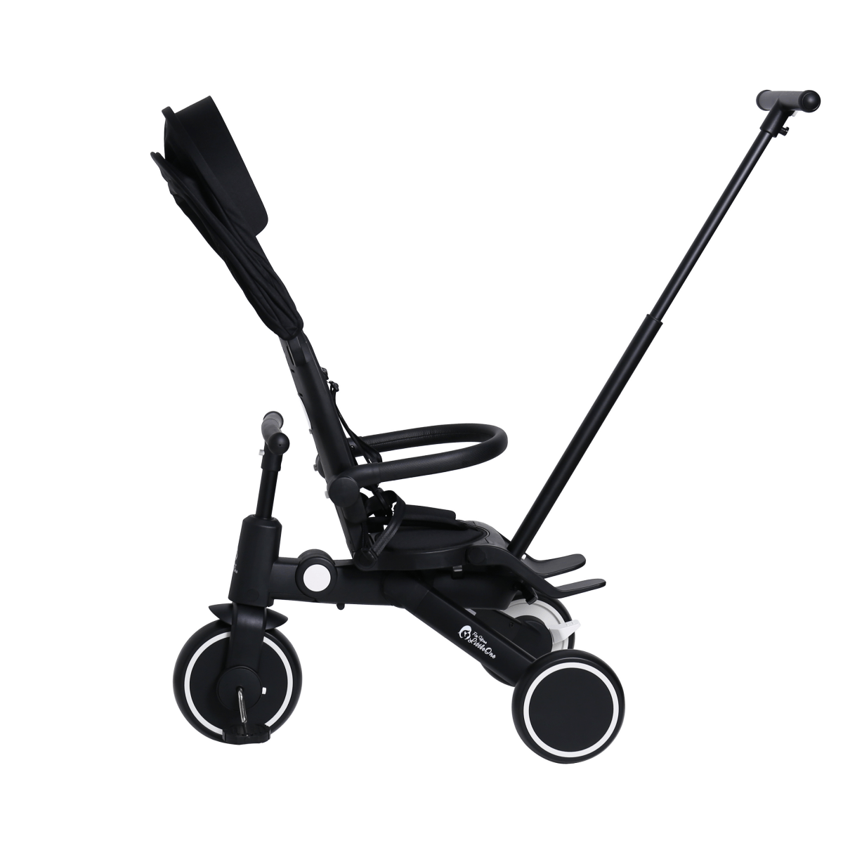 Foryourlittleone Xplor Plus 6 in 1 Foldable Trike - Jet Black (10m-4y)