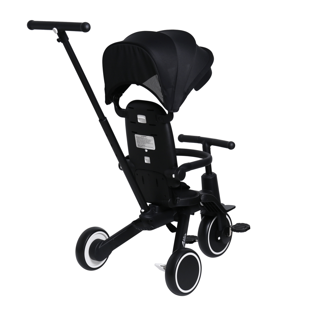 Foryourlittleone Xplor Plus 6 in 1 Foldable Trike - Jet Black (10m-4y)